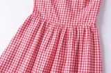 Purpdrank  Holiday Plaid Print Off Shoulder Mini Dress Retro Women Short Sleeve Low Waist Ruched Hem Ball Gown Swing Mini Robe Party