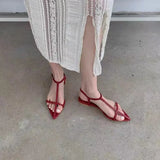 Purpdrank  Summer New Style Buckle Fashion Thong Sandals for Women Casual Trendy Comfortable Low Heels Sandalias Mujer Heels Women