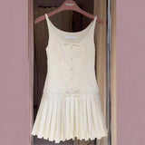 Purpdrank  Fashion Sexy Sling Dress Slim Fit Waist Cincher Pleated Mini Skirt Women