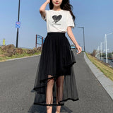 Purpdrank  Maxi Black Long Woman Skirt A Line Skirts for Women Stylish New In Aesthetic Chic and Elegant Casual V Harajuku Summer Y2k