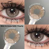 Purpdrank  1pair Colored Contact Lenses Soft Brown Eye Contacts High Quality Gray Beauty Pupils Yearly Korean Pink Eyes Lenses
