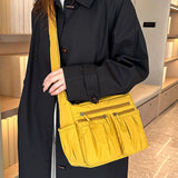 Purpdrank  Creative Large Capacity Shoulder Bags Casual Vintage Crossbody Bags Multifunction Simple Messenger Bag Women Men