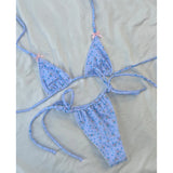 Purpdrank  Bikini Push Up Women Swimsuits Sexy Female Swimwear Brazilian Bikini Set Thong Biquini Swim Suits Print Beachwear