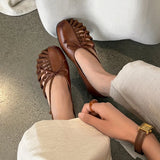 Purpdrank   New Brand Designer Flat Sandals Women Plus Size Summer Narrow Strap Beach Party Casual Comfort Roman Gladiator Sandalias