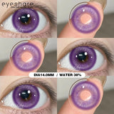 Purpdrank  1Pair Cosplay Colored Contact Lenses Halloween Red Lenses Purple Eyes Contact Anime Blue Eyes Lenses Pink Beauty Makeup