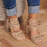 Purpdrank  Women Wedge Mid Heel Summer Slip-on Buckle Ladies Shoes Artificial Open Toe Casual Wedding Pumps Sandalias Tailor-made Suits