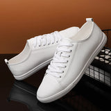 Purpdrank  Split Leather Men Casual Flats Vulcanized Shoes Classic Fashion Outdoor Man Walking Shoes Spring Summer Sneakers Tenis Masculino