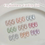 Purpdrank  Pink Peach Cat Magnetic Gel Nail Polish-CAT EYES High Transparency Easy Sparkling Shine,Perfect for Women Gift For Summer