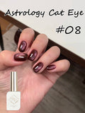 Purpdrank  12ML 10-Color Blue Series Blue Eyes Star Sea Cat Eye Gel Nail Polish New Summer Flash Lamp Cat Eye Nail Polish Nail Art