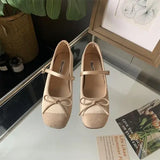 Purpdrank  Low Heels Rubber PU Silk Slides Rome Hoof Low Heels Slides PU Rome Silk Rubber