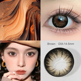 Purpdrank  OMG & Supersize Color Contact Lenses 14.0/14.5mm 6 Months Brown Lenses Gray Pupils  Black Lenses