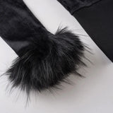 Purpdrank  Y2k Streetwear Hooded Zipper Print Slim Fashion Appliques Pockets Jackets