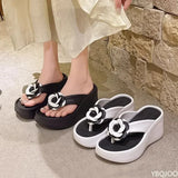 Purpdrank  Women's Flip Flops 2025 Summer Women's Comfortable Flip Flops Outdoor Slippers EVA Rubber Anti Slip Thick Sole Travel Vacation