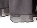 Purpdrank  European-style new women's fashion versatile elegant velvet patchwork layered sleeveless short dress
