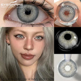 Purpdrank  2Pcs Yearly Use Color Contact Lenses for Eye Natural Pupils Gray Blue Contact Lenses Cosmetic Green High Quality Lenses