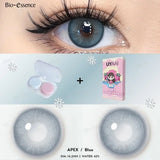 Purpdrank  0~400 Degree Myopia Fashion Makeup Contacts Lenses Yearly Soft Comfort Health Blue Contacts Free Case Fast Shipping