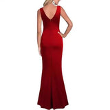 Purpdrank  Ladies Evening Dr Svel Collar Split Skirt Polyester Fiber mid Waist Irregular Hem Busin Wear No Brand Registered