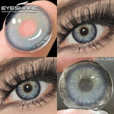 Purpdrank  1 Pair Colored Contact Lenses for Eyes Blue Eye Lenses Gray Pupil Lenses Green Eye Natural Brown Lens Beauty Makeup