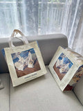 Purpdrank  Hua Jin Soulla Large Capaci Canvas Tote Bag Faionable Single oulder Zipper Commuter Women's Bag Student Bookbag
