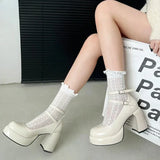 Purpdrank  Designer Women Nightclub Pumps Fashion Cross Strap Buckle Shoes 2025 New Spring Autumn Wedding Party Shoes