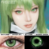 Purpdrank  2pcs Cosplay Colored Contact Lenses For Halloween Anime Blue Contact Red Beauty Makeup Lenses Yearly Eyes Contacts