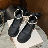 Purpdrank  Brief Pumps 2025 Beige High Heels Bow Shoes Sandals Ladies Mary Jane Sweet Spring Latest 12cm African Lolita Branded Fashion But