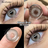 Purpdrank  2Pcs Fashion Color Contact Lenses for Eyes Green Lenses Cosmetics Blue Colored Lenses Yearly Cosmetic Eye Health