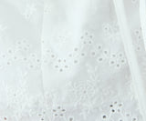 Purpdrank  Summer White Embroidery Hollow Out Hole Wood ears Bow Ruched Chest Corset Camisole Women Cross Lacing up Bow Back Tank Top