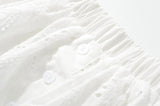 Purpdrank  Ballet Girl White Black Embroidery Hollow Out hole Elastic Low Waist Mini BUD Skirt Women Ball Gown Umbrella Skater Skirts