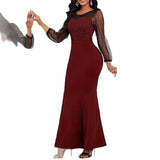 Purpdrank  Women's Slim Fit Pencil Skirt Dress Spring Autumn Long Sleeve Commuter Style Fashion Female Skirt