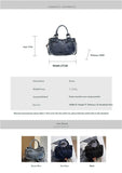Purpdrank   Fashion Washed Denim Tote Bag Women Simple Large Capacity Shoulder Bag Ladies Daily Casual Versatile Handheld Crossbody Bag