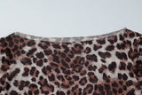 Purpdrank  Leopard Print T-Shirt Women's Slash Neck Off Shoulder Long Sleeve Slim Tops Spring New Vintage Fashion Sexy T-Shirts