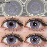 Purpdrank  1 Pair Colored Contact Lenses Pink Contact Lenses Purple Fashion Makeup Contact Lenses Eye Cosplay Lenses Yearly Use