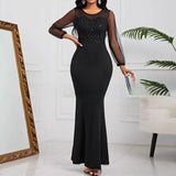 Purpdrank  Women's Slim Fit Pencil Skirt Dress Spring Autumn Long Sleeve Commuter Style Fashion Female Skirt