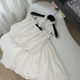 Japanese Kawaii 2 Piece Sets Women Casual Y2k Crop Top Vest + Mini Skirts Sexy Korean Fashion Suits Elegant Even Party Clothing