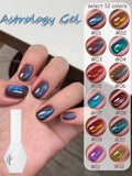 Purpdrank  1Pcs 10ML New Blue Nails Whitening Nail Art Super Flash Purple Blue Glass Bead Cat Eye Gel Nail Polish Autumn Nails