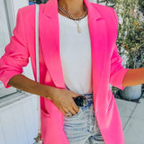 Purpdrank  European And American Style Autumn Winter Long Sleeve OL Slim Fit Suit Coat Women's Professional Business Fashion Outerwear