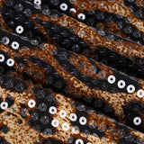 Purpdrank  Sequins Leopard 2 Piece Set for Women Fashion Furry Strapless Sleeveless Crop Tube Top and Mini Pencil Skirt Matching Suit