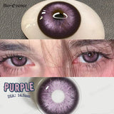 Purpdrank  2Pcs Natural Brown Colorcon Contacts Lenses Yearly OMG Series Korean New Fashion Gray Yearly Green Makeup Pupils