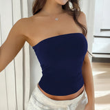 Purpdrank   Strapless Tank Tops Women Backless Y2K Sexy Vest Tops Fashion Casual Elegant Sleeveless Basic Crop Top Summer New