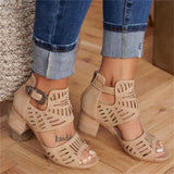 Purpdrank  Women Wedge Mid Heel Summer Slip-on Buckle Ladies Shoes Artificial Open Toe Casual Wedding Pumps Sandalias Tailor-made Suits