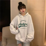 Purpdrank  Plush and Thickened Hooded Women's Hoodie Korean Version Loose Fit Student Japanese New Hooded Jacket Top