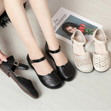 Purpdrank  Close Head Square Heels Cutout Breathable Rhinestone Shoes Summer Soft Leather Sandals Women For Office Daily Mom Leisure