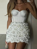 Purpdrank  Sexy backless corset white mini summer dress women bodycon short prom party dresses woman elegant birthday evening dress vestido