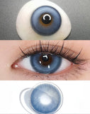 Purpdrank  Blue Colored Contact Lenses - Natural & Small Pupil Hazel Contacts, Yearly Lenses for Summer & Autumn Holiday, Parties