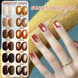 Purpdrank  TC 10ML Autumn Winter Mousse Black Chocolate Caramel Coffee Chocolate Gel Nail Polish 2025 Meilad Whitening Tmperament Nail Art