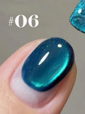 Purpdrank  12ML 12-Color Pink Water Gold Cat Eye Ocean Bubble Glass Beads Gel Nail Polish New Style Spring Nails Summer Nail Pink Nails