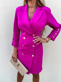 Purpdrank  White Women's Jacket New in Business Casual Slim Long Sleeve Crop Blazers Dresses Sets Elegant Office Ladies Long Blazer