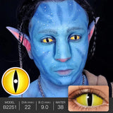 Purpdrank  Colored Contact Lenses 22mm Cosplay for Halloween Double Iris Triple Iris Orochimaru Sclera Lenses Cosmetic Eye Pupils