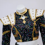 Purpdrank  Zoey Cosplay Costume Wig Shoes Black Coat Singing Suit Song-Promotion Costume Women Halloween Party Role Playing Outfit